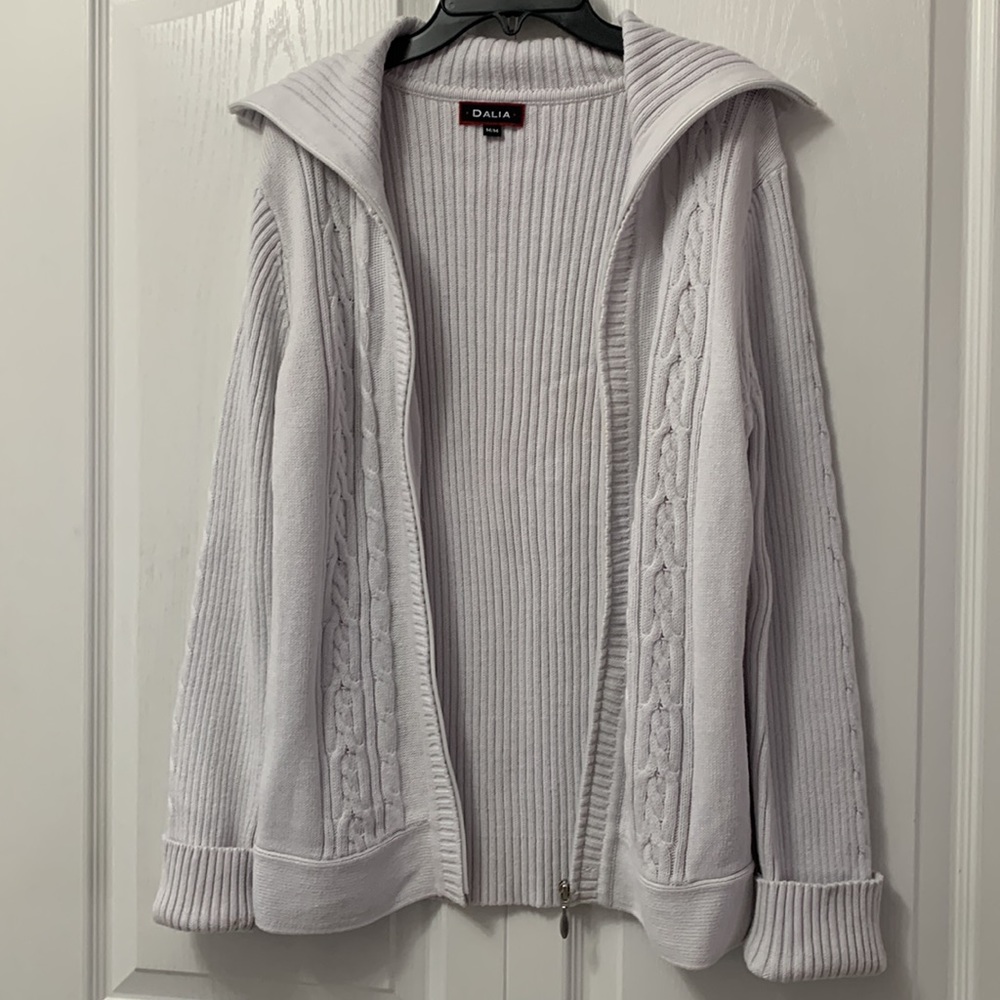 Dalia Collection ladies zip up Sweater - Picture 7 of 13